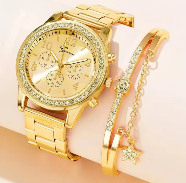 Reloj y pulsera Golden Stellar